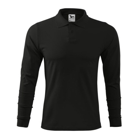 Koszulka polo Malfini Single J. LS M MLI-21101 czarny