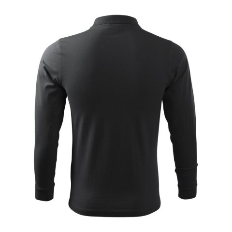 Koszulka polo Malfini Single J. LS M MLI-21194 ebony gray
