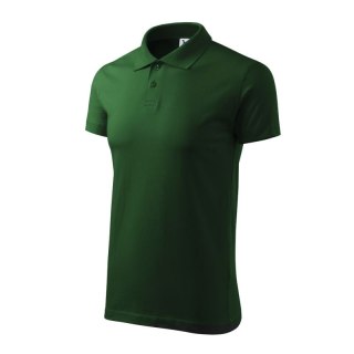 Koszulka polo Malfini Single J. M MLI-20206 zieleń butelkowa