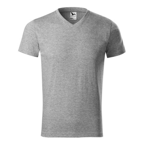 Koszulka Malfini Heavy V-neck M MLI-11112 ciemnoszary melanż