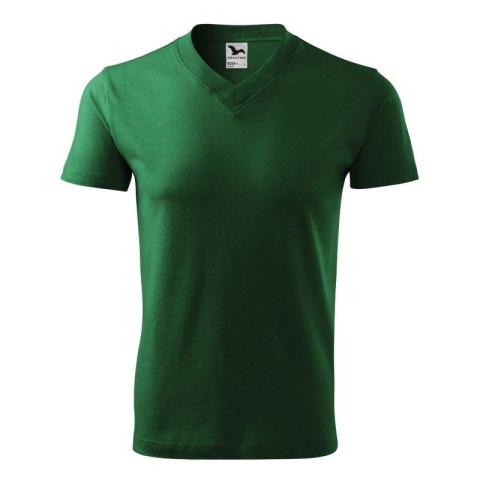 Koszulka Malfini V-neck M MLI-10206 zieleń butelkowa