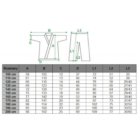 Kimono judo Masters 450 gsm - 150 cm 06035-150