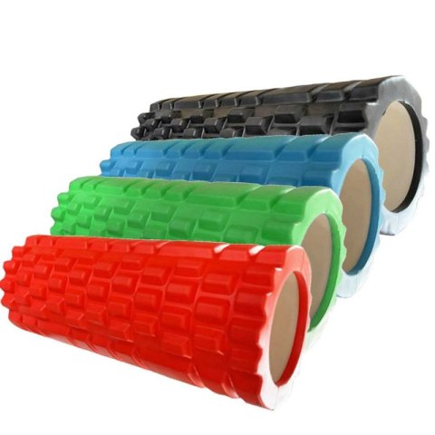 Wałek do masażu karbowany PVC 33x14cm Wałek do masażu karbowany PVC 33x14cm