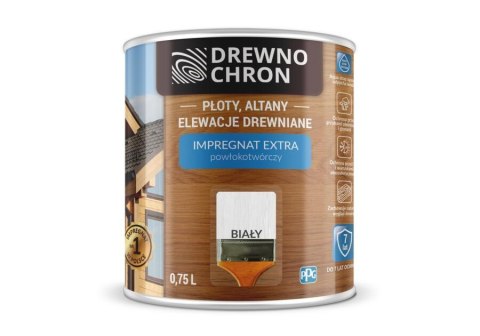 DREWNOCHRON IMPREGNAT POWŁOKOTWÓRCZY BIAŁY 4.5L DREWNOCHRON IMPREGNAT POWŁOKOTWÓRCZY BIAŁY 4.5L