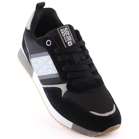 Skórzane buty sportowe Big Star M INT1872 czarne Skórzane buty sportowe Big Star M INT1872 czarne