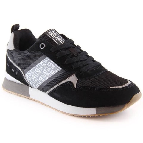 Skórzane buty sportowe Big Star M INT1872 czarne Skórzane buty sportowe Big Star M INT1872 czarne