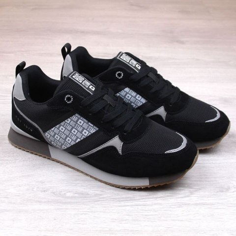 Skórzane buty sportowe Big Star M INT1872 czarne Skórzane buty sportowe Big Star M INT1872 czarne