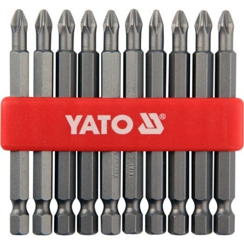 GROT, BIT, KOŃCÓWKA DO WKRĘTARKI PH2 75MM ZESTAW 10-SZTUKOWY GROT, BIT, KOŃCÓWKA DO WKRĘTARKI PH2 75MM ZESTAW 10-SZTUKOWY