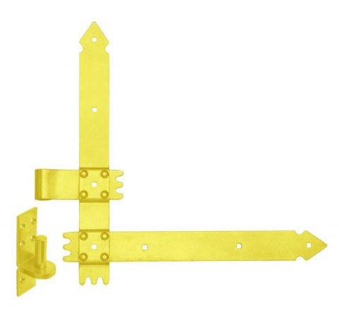 ZAWIAS DRZWIOWY KĄTOWY OCYNKOWANY 400MM 2 SZTUKI ZAWIAS DRZWIOWY KĄTOWY OCYNKOWANY 400MM 2 SZTUKI