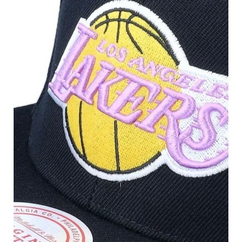 Czapka z daszkiem Mitchell & Ness NBA Los Angeles Lakers Top Spot Snapback Hwc Lakers HHSS2976-LALYYPPPBLCK Czapka z daszkiem Mitchell & Ness NBA Los Angeles Lakers Top Spot Snapback Hwc Lakers HHSS2976-LALYYPPPBLCK
