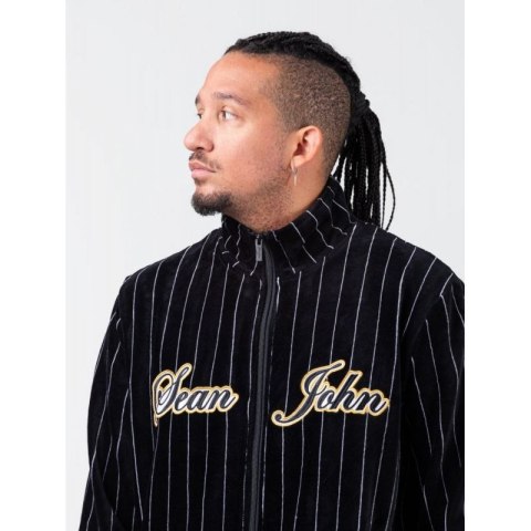 Bluza Sean John Vintage Pinstripe Velours Trackjacket M 6078109