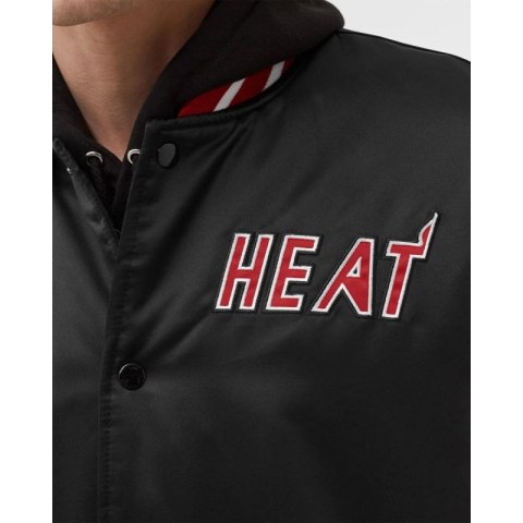 Kurtka Mitchell & Ness NBA Heavyweight Satin Jacket Miami Heat M OJBF3413-MHEYYPPPBLCK Kurtka Mitchell & Ness NBA Heavyweight Satin Jacket Miami Heat M OJBF3413-MHEYYPPPBLCK
