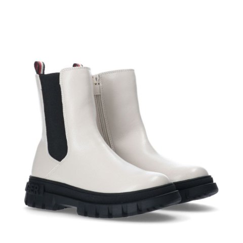 Botki Tommy Hilfiger Bootie Ivory T3A5-33058-1355101-101 Botki Tommy Hilfiger Bootie Ivory T3A5-33058-1355101-101