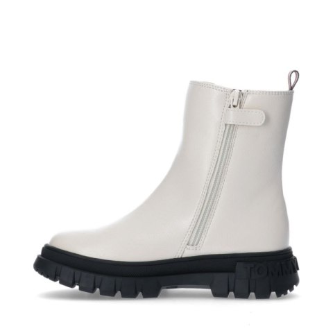 Botki Tommy Hilfiger Bootie Ivory T3A5-33058-1355101-101 Botki Tommy Hilfiger Bootie Ivory T3A5-33058-1355101-101