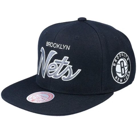 Czapka Mitchell & Ness NBA Brooklyn Nets Team Script 2.0 Snapback Nets HHSS3280-BNEYYPPPBLCK Czapka Mitchell & Ness NBA Brooklyn Nets Team Script 2.0 Snapback Nets HHSS3280-BNEYYPPPBLCK