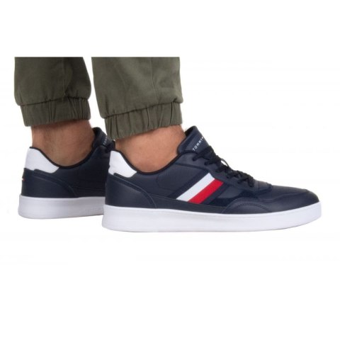 Buty Tommy Hilfiger Court Cupsole Retro Lth Stripes M FM0FM04828 DW5