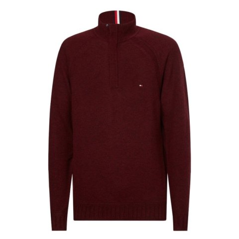 Sweter Tommy Hilfiger Multi Htr Lambswool Zip Mock M MW0MW27759 Sweter Tommy Hilfiger Multi Htr Lambswool Zip Mock M MW0MW27759