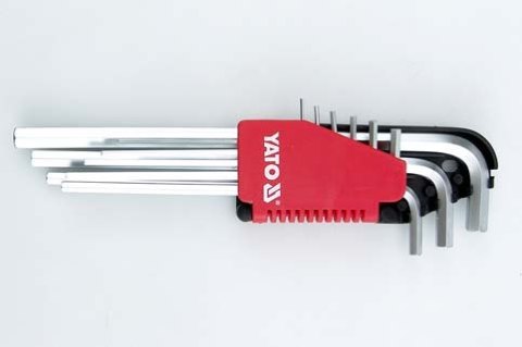 KLUCZE HEX ZESTAW 9-CZĘŚCIOWY 1,5-10MM DŁUGI KLUCZE HEX ZESTAW 9-CZĘŚCIOWY 1,5-10MM DŁUGI
