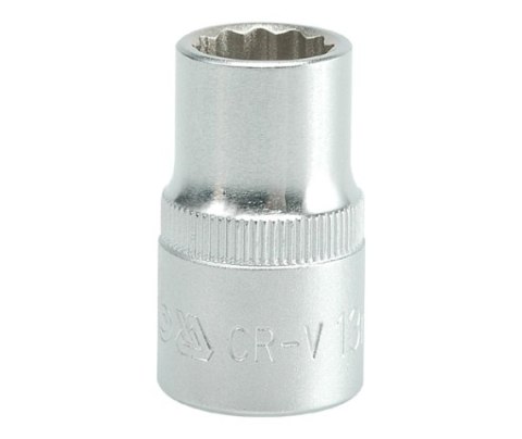 NASADKA KRÓTKA 12-KĄTNA CHROMOWANA 1/2'' 15MM NASADKA KRÓTKA 12-KĄTNA CHROMOWANA 1/2'' 15MM