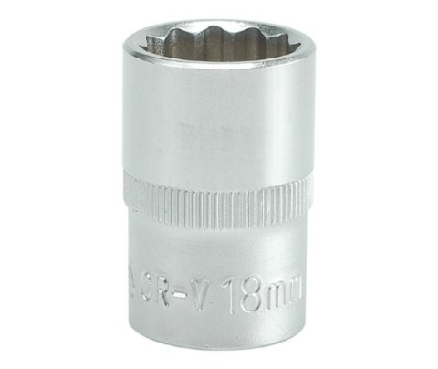 NASADKA KRÓTKA 12-KĄTNA CHROMOWANA 1/2'' 22MM NASADKA KRÓTKA 12-KĄTNA CHROMOWANA 1/2'' 22MM