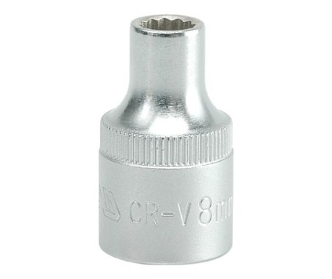 NASADKA KRÓTKA 12-KĄTNA CHROMOWANA 1/2'' 9MM NASADKA KRÓTKA 12-KĄTNA CHROMOWANA 1/2'' 9MM