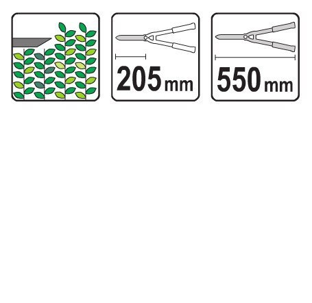NOŻYCE DO ŻYWOPŁOTU 550MM NOŻYCE DO ŻYWOPŁOTU 550MM