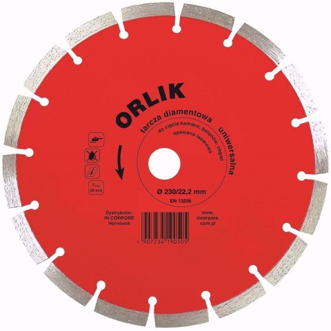 TARCZA DIAMENTOWA SEGMENTOWA ORLIK 125MM TARCZA DIAMENTOWA SEGMENTOWA ORLIK 125MM