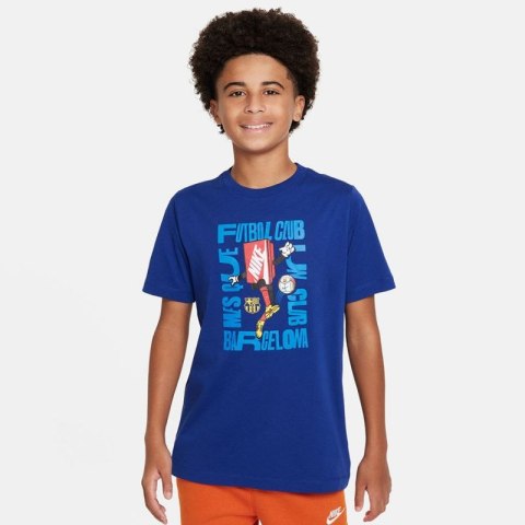 Koszulka Nike FC Barcelona SS Bxy Chrctr Tee Jr FQ6576-455