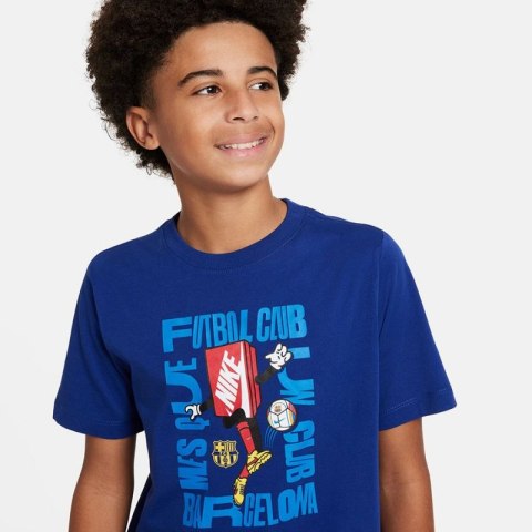 Koszulka Nike FC Barcelona SS Bxy Chrctr Tee Jr FQ6576-455