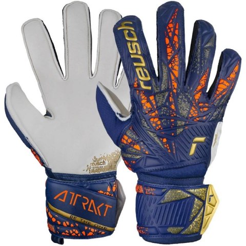 Rękawice bramkarskie Reusch Attrakt Grip Jr 5472815 4410 Rękawice bramkarskie Reusch Attrakt Grip Jr 5472815 4410