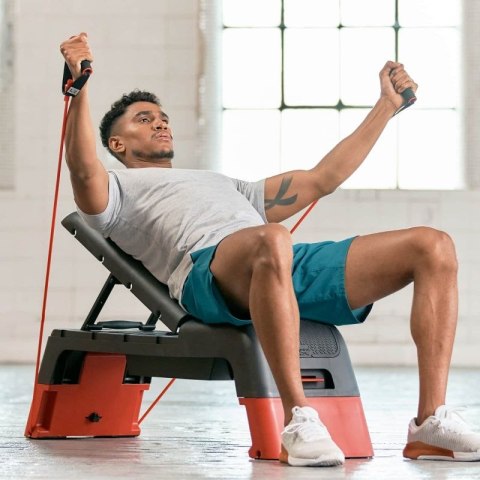 Step Reebok regulowany z funkcją ławki RAP-15170RD