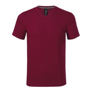 Koszulka Malfini Action V-neck M MLI-70086 garnet