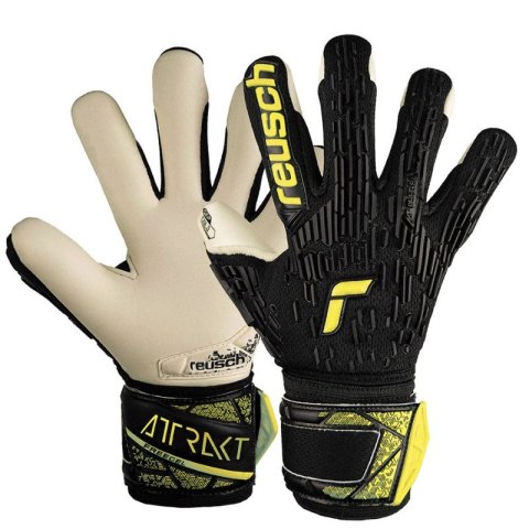 Rękawice Reusch Attrakt Freegel Gold Finger Support Jr 54 72 130 7752 Rękawice Reusch Attrakt Freegel Gold Finger Support Jr 54 72 130 7752