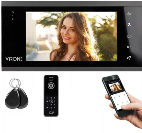 WIDEODOMOFON IP 7'' VIFIS VDP-61 FULL HD Z SZYFRATOREM CZARN WIDEODOMOFON IP 7'' VIFIS VDP-61 FULL HD Z SZYFRATOREM CZARN
