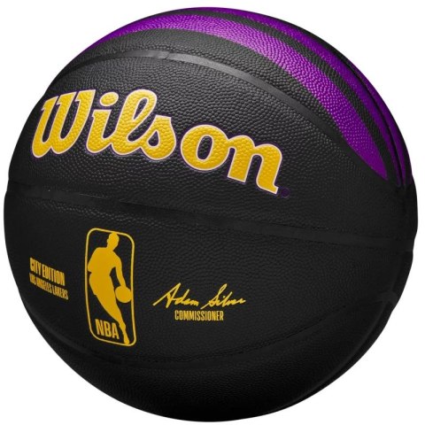 Piłka do koszykówki Wilson Wilson NBA Team City Collector Los Angeles Lakers WZ4024114XB Piłka do koszykówki Wilson Wilson NBA Team City Collector Los Angeles Lakers WZ4024114XB