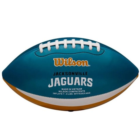 Piłka Wilson NFL Team Peewee Jacksonville Jaguars Mini Ball Jr WTF1523XBJX Piłka Wilson NFL Team Peewee Jacksonville Jaguars Mini Ball Jr WTF1523XBJX