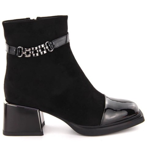Botki D&A S.Barski na ozdobnym obcasie Premium Collection W MR880-018 OLI269A Botki D&A S.Barski na ozdobnym obcasie Premium Collection W MR880-018 OLI269A