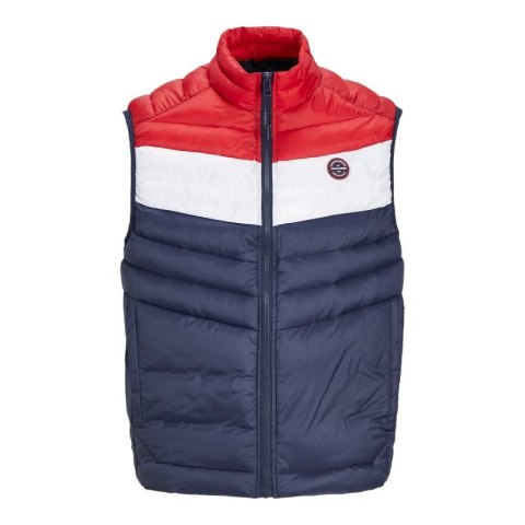 Kamizelka bezrękawnik Jack&Jones Jjespring Bodywarmer Collar Noos M 12258457NavyBlazerWHITE/TRUEREDBLOC Kamizelka bezrękawnik Jack&Jones Jjespring Bodywarmer Collar Noos M 12258457NavyBlazerWHITE/TRUEREDBLOC