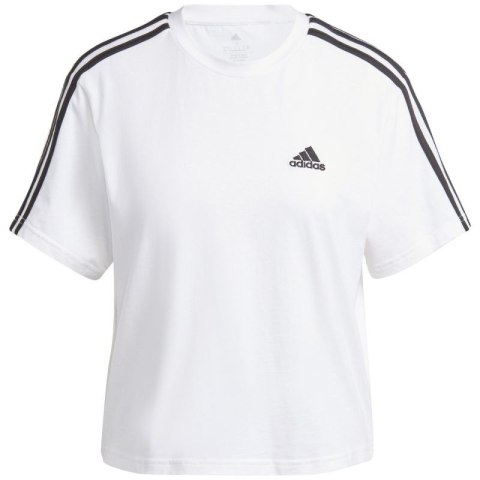Koszulka adidas Essentials 3-Stripes Single Jersey Crop Top W HR4915