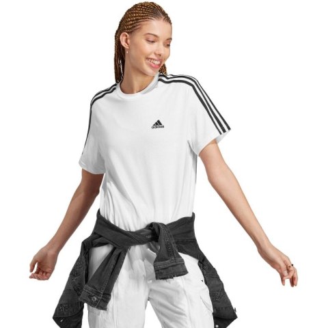 Koszulka adidas Essentials 3-Stripes Single Jersey Crop Top W HR4915