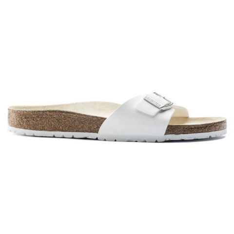 Klapki damskie Birkenstock Madrid Birko-Flor White białe regular szerokie (0040731)