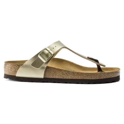 Japonki damskie Birkenstock Gizeh Birko-Flor Gold złote narrow wąskie (1016109)
