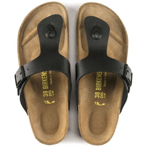 Japonki damskie Birkenstock Ramses Birko-Flor Black czarne narrow wąskie (44793)