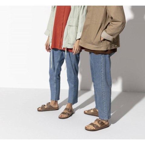 Klapki Birkenstock Arizona Soft Footbed Oiled Leather Tabacco Brown narrow wąskie damskie/męskie (0552813)
