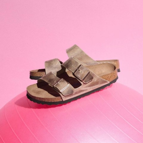 Klapki Birkenstock Arizona Soft Footbed Oiled Leather Tabacco Brown narrow wąskie damskie/męskie (0552813)