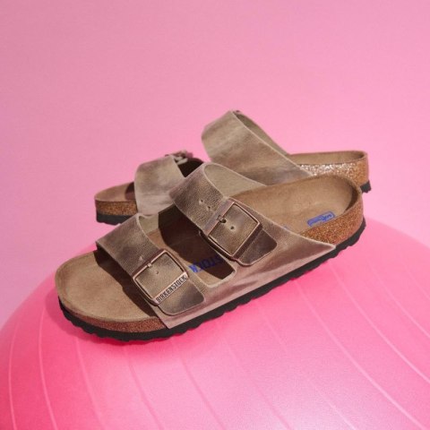 Klapki Birkenstock Arizona Soft Footbed Oiled Leather Tabacco Brown narrow wąskie damskie/męskie (0552813)