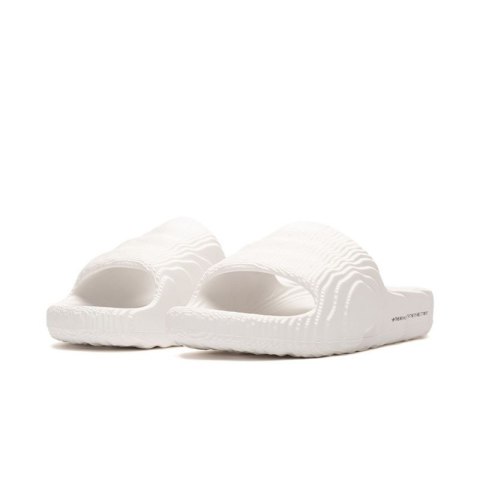 Klapki damskie/męskie adidas Adilette 22 Crystal White z wygodną profilowaną podeszwą białe (HQ4672)