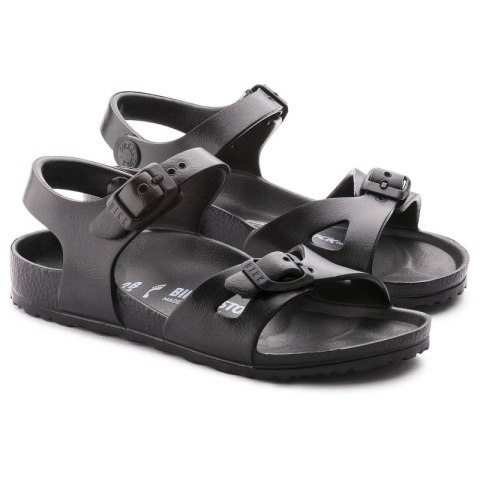 Sandały dziecięce Birkenstock RIO KIDS EVA Black czarne narrow wąskie (0126113) Sandały dziecięce Birkenstock RIO KIDS EVA Black czarne narrow wąskie (0126113)