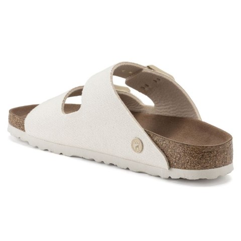 Klapki Birkenstock damskie Arizona Vegan Women Textile Narrow Eggshell na wąską stopę wegańskie (1022679)