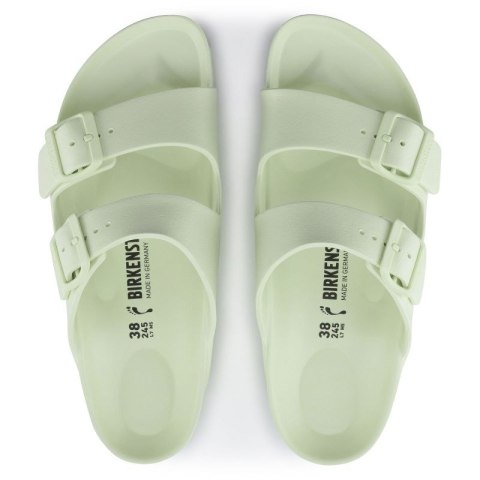 Klapki męskie Birkenstock Arizona Essentials EVA Regular Faded Lime na szeroką stopę piankowe (1024571)